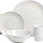 Simply Coupe 16 Piece Dinnerware Set, White - SM-1600-CP-SW