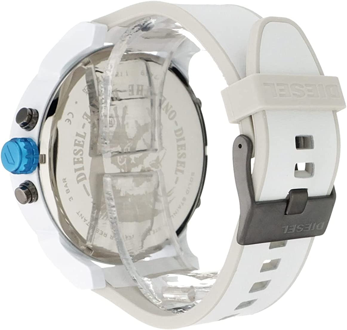 Men'S Mr. Daddy 2.0 Chronograph White-Tone Stainless Steel Watch DZ7419
