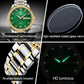 OLEVS Luxury Diamond Watches for Men Waterproof Mens Fine Business Casual Watch Calendar Week Analog Quartz Watch for Christmas
