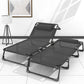 Sleeping Cots Bed with Mattress & Pillow, Portable Folding Bed Cot, Folding Camping Cot, Adjustable 4-Position Folding Lounge Chair