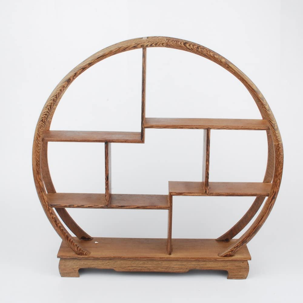 Chinese Wooden Rosewood Display Stand Decoration 11" Curio Cabinets Shelf (4)
