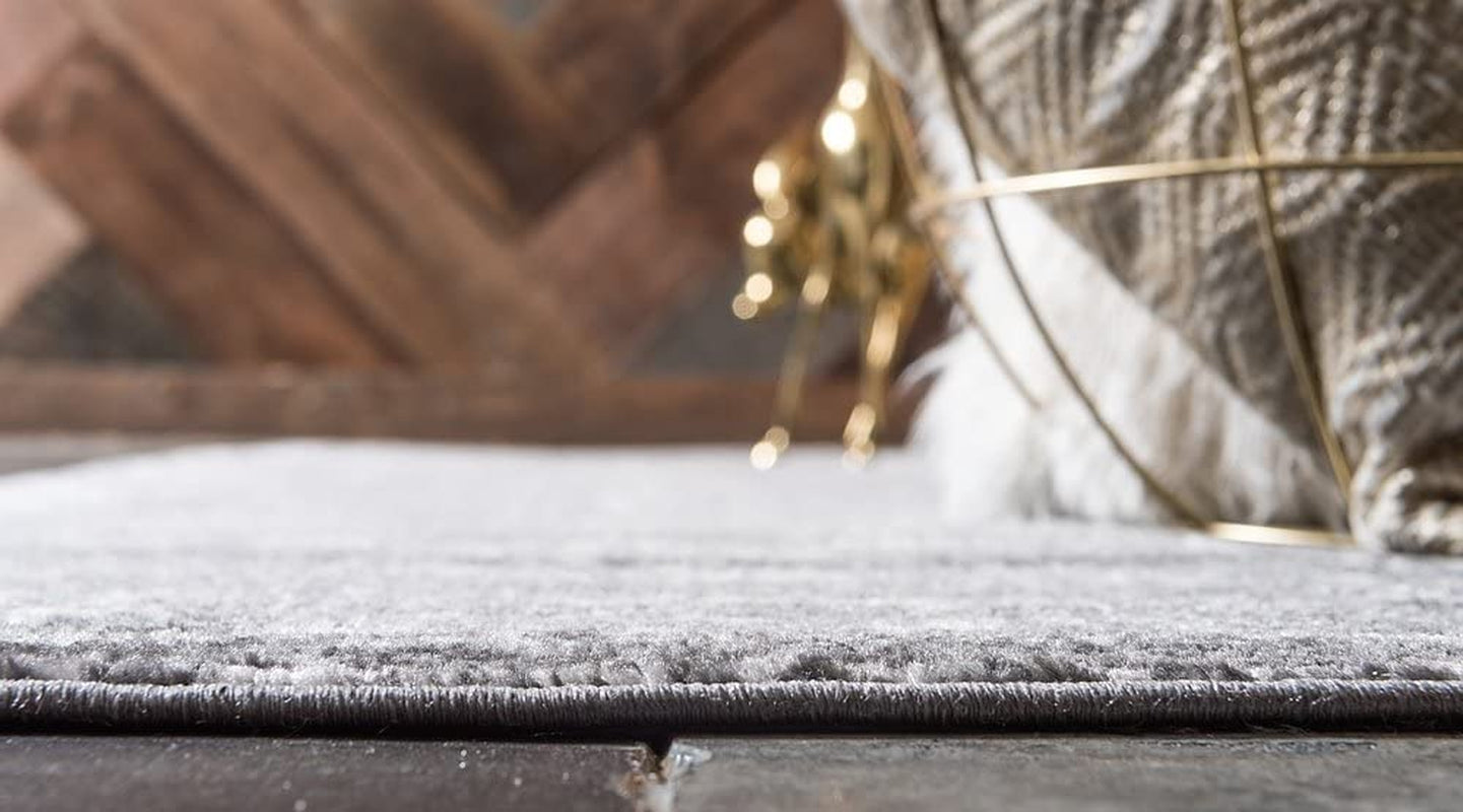 Sofia Collection Traditional Vintage Dark Gray Runner Rug (2' X 7')