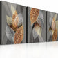 Canvas Wall Art for Living Room Family Wall Decorations for Kitchen Modern Bathroom Wall Decor Black Paintings Abstract Leaves Pictures Artwork Inspirational Canvas Art Bedroom Home Decor 3 Pieces
