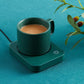 Mug Warmer for Desk, Coffee Mug Warmer with Auto Shut Off,  Coffee Warmer for Coffee Milk Tea, Candle Wax Cup Warmer Heating Plate (Green-No Mug)