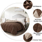 Queen Lightweight Comforter Brown - All Season down Alternative Bed Comforter Summer Duvet Insert Quilted Reversible Comforters Full / Queen Size Chocolate Brown / Beige