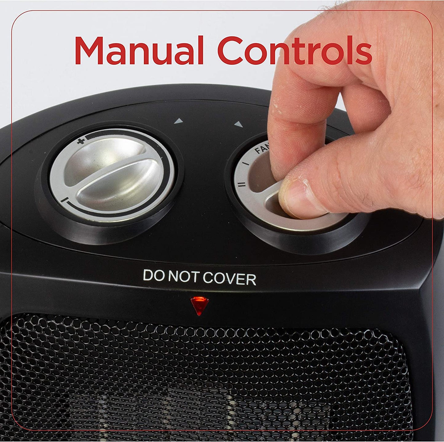 Portable Space Heater, 1500W Room Space Heater with Carry Handle for Easy Transport
