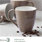 17 Oz Large Coffee Mugs Set of 4 - Ceramic Coffee Mugs with Large Handle, Easter Mother'S Day Coffee Cups Gift for Hot or Cold Drinks, Easy to Hold & Texture Design, Brown