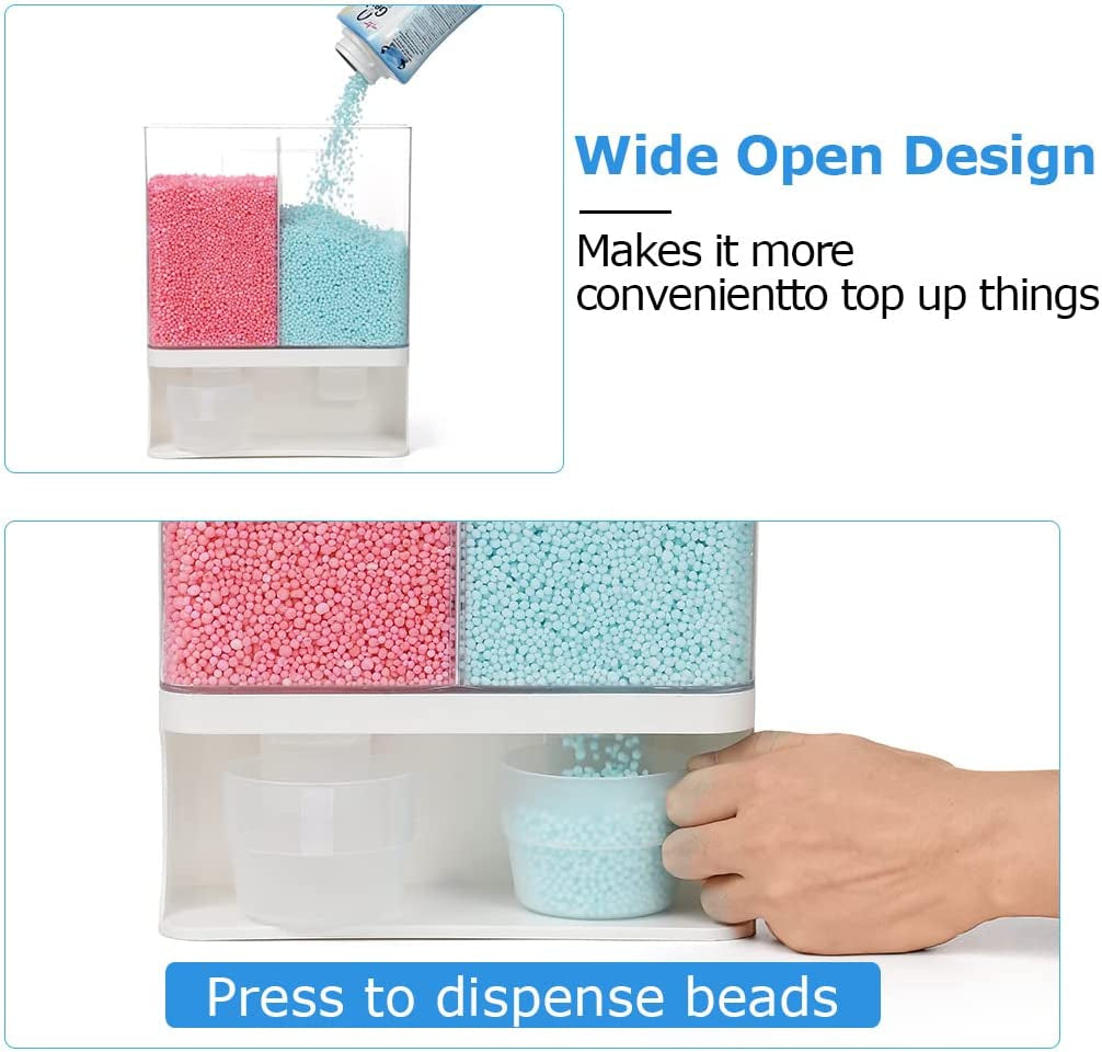 Laundry Scent Boosters Dispenser, Laundry Detergent Dispenser, Wall-Mounted Laundry Beads Dispenser for Laundry Room Organization, Suitable for Laundry Beads, Washing Powder