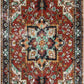 Collection Traditional Oriental Area Rug - 3’ X 5’ Faux Wool Non-Slip Area Rug Accent Distressed Throw Rugs Floor Carpet for Living Room Bedrooms Laundry Room Decor (3’ X 5’, Red)