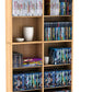 Atlantic Oskar 464 Media Storage Cabinet – Protects & Organizes Prized Music, Movie, Video Games Toys & Dolls, Trading Cards, or Sports Memorabilia Collections, PN 38435720 in Maple