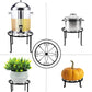 4 Pack Metal Plant Stands for Flower Pot, Heavy Duty Potted Holder, Indoor Outdoor Metal Rustproof Iron Garden Container round Supports Rack for Planter