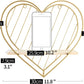 Gold Wall Shelf Metal Heart Floating Shelves Bedside Cute Romantic Modern Wall Cute Unique Gifts for Nursery Room Kids Children Room Bedroom Bathroom Living Room…