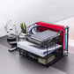 Desk Organizer 3 Tray W/Sliding Drawer and Hanging File Holder, Black