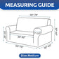 Stretch Loveseat Sofa Cover Slipcover ,Couch Covers for 2 Cushion Couch Sofa (55"-79") Furniture Protector Sofa with Elastic Bottom for Kids,Dog. Jacquard Small Checked (Medium,Black)