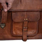 KPL 18 INCH Leather Briefcase Laptop Messenger Bag Satchel Office Computer Bag for Men and Women (18 INCH)