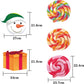 Outdoor Christmas Decorations Yard Stakes Signs with 40LED String Lights- New Year Giant Holiday Grinch Xmas Decor for Home Lawn Pathway Walkway Candyland Party- 50Inch