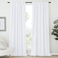 Living Room Curtain Drapes - (White Color) W70 X L95, Set of 2, Window Treatment Drapery Panels