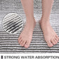 Bathroom Rugs and Mats Sets, 2 Piece Thick Absorbent Chenille Bath Mat Rug Set Non Slip, Soft Shaggy Bath Room Floor Mats for Bathroom, Machine Washable (20" X 47" plus 16" X 24", Gray)