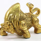 Feng Shui 4" Golden Money Bull ~ Ox Wealth Statue Figurine Chinese Zodiac Home Decor Gift ~ Wall Street Golden Bull
