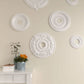 CM18RO Rose Ceiling Medallion, 18"OD X 3 1/2"ID X 1 1/2"P, Factory Primed