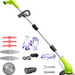 Cordless Lawn Trimmer Weed Wacker:  12V Grass Trimmer Lawn Edger with 2.0Ah Li-Ion Battery Powered and Cutting Blade, Adjustable Height Weed Eater Tool for Garden and Yard