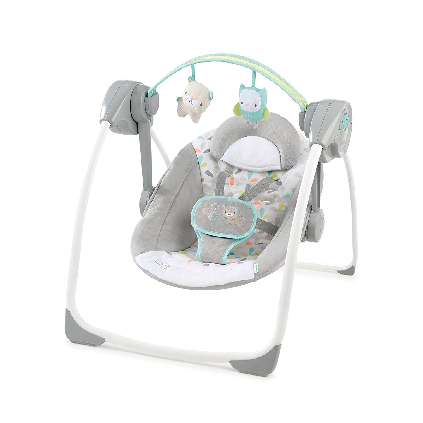 Comfort 2 Go Compact Portable 6-Speed Baby Swing with Music, Folds for Easy Travel - Fanciful Forest, 0-9 Months, 1 Count (Pack of 1)