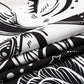 Sun and Moon Tapestry, Black and White Tapestries Mystic Burning Sun with Star Wall Hanging Decor for Bedroom (59" W X 51" L)