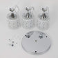 NOPTEG 3 Lights Modern Petal Ceiling Light LED Pendant Lamp Dining Room Chandelier (White)