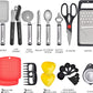 Kitchen Utensils Set - Nylon & Stainless Steel Cooking Utensils Set - Non-Stick Kitchen Utensils with Spatula - 44 Pc Set