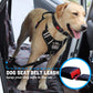 Dog Harness No-Pull Dog Vest Set Reflective Adjustable Oxford Material Pet Harness for Medium Large Dogs with Leash and Collar (Large(Chest:25-35"), Black)