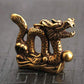 1.5Inch Fengshui Good Luck Chinese Antiques Collectible Pure Bronze Brass God Folk Exorcise Evil Chinese Zodiac Dragon Amulet Pendant Figurine Wealth Lucky Figurine Gift & Home Decor