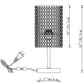 Surpars House Elegant Crystal Silver Table Lamp
