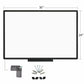 VIZ-PRO Magnetic Dry Erase Board Whiteboard Office Home School 36 X 24 Inches