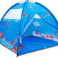 Homfu Kids Play Tent Outdoor Boys Indoor Playhouse for Children Tents Toddler Girls Gift Game Play Housetoys (Blue)