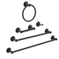 5-Piece Bathroom Set - Standard, Black