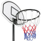 SmileMart 5.2-7ft Height Adjustable Basketball Hoop System for Outdoor, Black