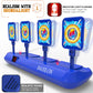 Digital Shooting Targets with Foam Dart Toy Gun, Electronic Scoring Auto Reset 4 Targets, Shooting Game Toys Gifts for Age of 5, 6, 7, 8, 9, 10+ Years Old Kids, Boys, Compatible with 2 Toy Gun