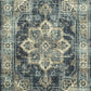 Ava Traditional Tapestry Kitchen Rugs Non Skid Accent Area Carpet [Made in USA], Persian Blue, 2'6" X 3'10"
