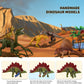 Dinosaur Toys for Kids 3-5 with Activity Play Mat & Trees, Realistic Jurassic Dinosaur Play Set to Create a Dino World Including T-Rex, Triceratops, Velociraptor, Great Gift for Boys & Girls