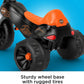Harley-Davidson Tricycle with Handlebar Grips and Storage Area, Multi-Terrain Tires, Tough Trike [Amazon Exclusive]