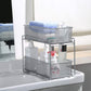 Stackable Cabinet Organizer Pull Out Drawer for Kitchen under Sink Storage,2 Tier