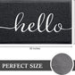 Door Mat (30"X17.5",Black), Durable Welcome Mat Low Profile Floor Mat Front Doormat Indoor Outdoor Door Rug Non Slip Rugs for Entryway, Patio, High Traffic Areas