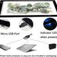 A4 Ultra-Thin Portable LED Light Box Tracer USB Power Cable Dimmable Brightness LED Artcraft Tracing Light Pad for Artists Drawing Sketching Animation Stencilling X-Rayviewing