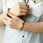 Feng Shui Black Obsidian Wealth Bracelet for Women Men Adjustable Elastic Leather Jewerly