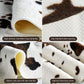 Cow Print Rug Faux Cowhide Area Carpet Animal Print Mat for Living Room Bedroom Non-Slip 3.6X2.5Ft (110Cmx75Cm)