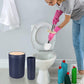 8Pcs Navy Blue Bathroom Accessories Set - with Trash Can Toothbrush Holder Soap Dispenser Soap and Lotion Set Tumbler Cup…