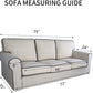Reversible Quilted Sofa Cover, Water Resistant Slipcover Furniture Protector, Washable Couch Cover with Non Slip Foam and Elastic Straps for Kids, Dogs, Pets (Sofa, Chocolate/Beige)