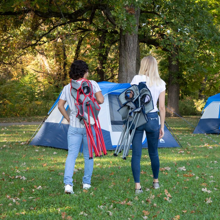 Ozark Trail Oversized Quad Camping Chair, Blue Cove