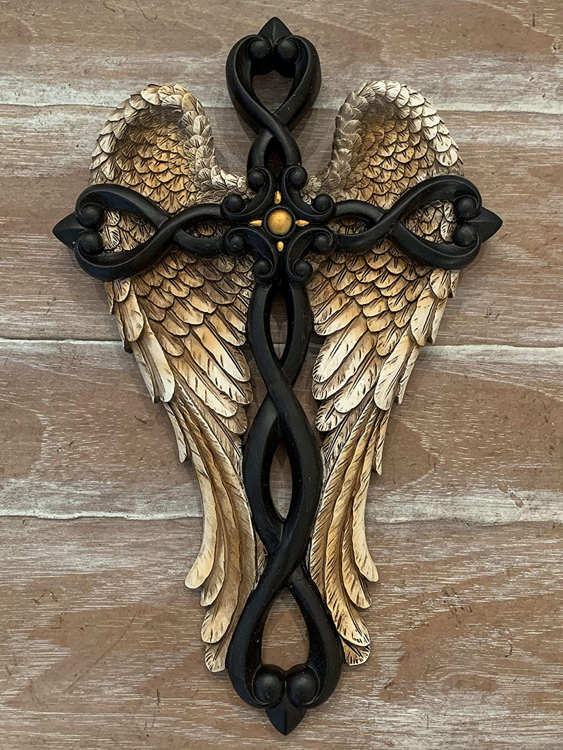 Angel Wings Wall Cross - Jesus Spiritual Art Sculpture