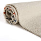 MOTINI Hand Woven Cotton Runner Rug 2' X 6', Knotted Bohemian Accent Throw Rug with Tassels, Natural Color Textured Runner Rug for Bedroom,Living Room,Laundry Room